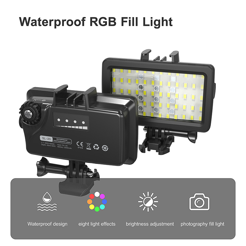 Photography Lighting Handheld - Lampu Isi RGB/LED untuk Fotografi Bawah