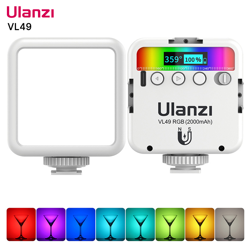 Photography Lighting Game - Ulanzi VL49 lampu kamera RGB, lampu