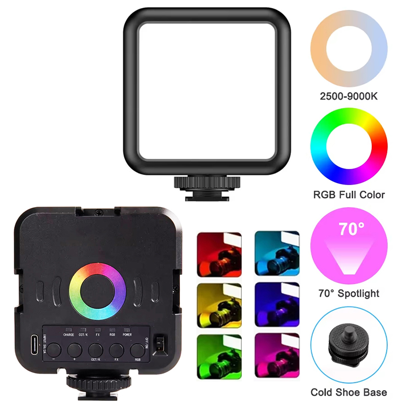 Photography Lighting Handheld - Lampu Video LED RGB Portabel W70RGB,