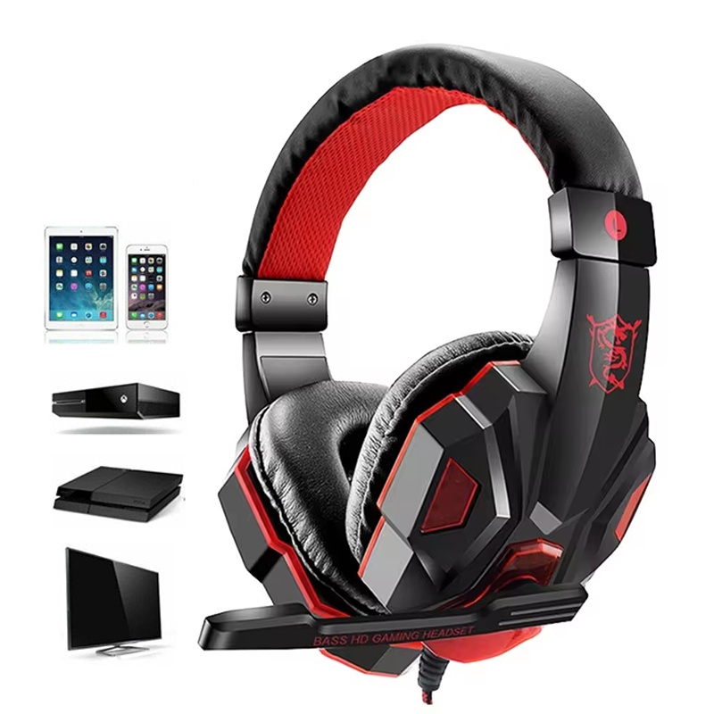 Photography Lighting Game - Headphone Gaming Berkabel 3.5mm Dengan Lampu