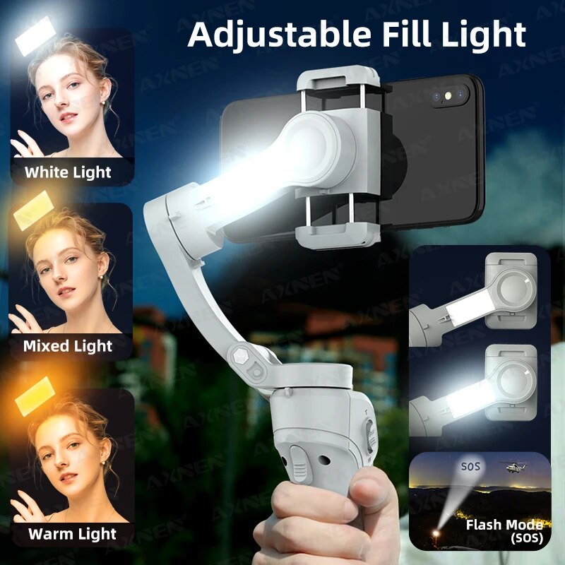 AXNEN HQ6 Gimbal genggam 3-sum - Photography Lighting Handheld ulasan dan harga
