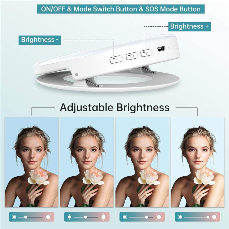 Lampu klip LED portabel, lampu - Photography Lighting Game ulasan dan harga