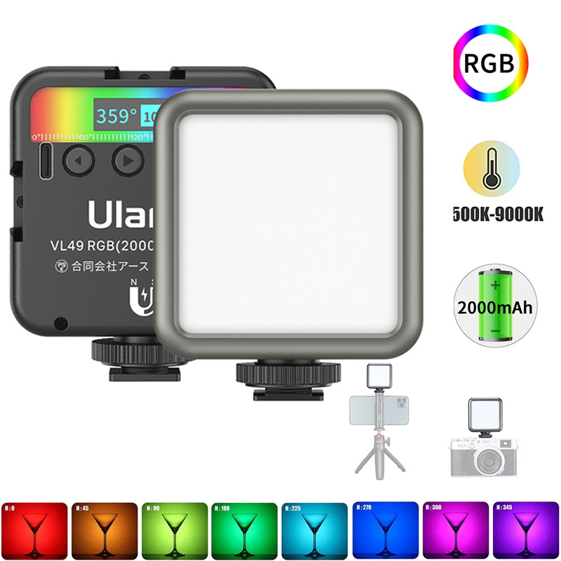 Ulanzi VL49 lampu kamera RGB,  - Photography Lighting Game ulasan dan harga