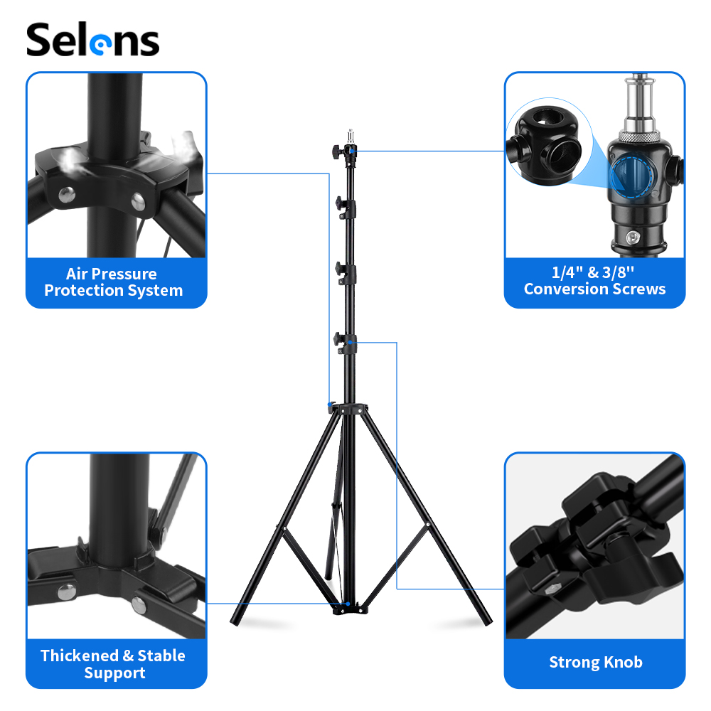 Statif Lampu Selens 2.2~3.95m  - Photography Lighting Meter ulasan dan harga