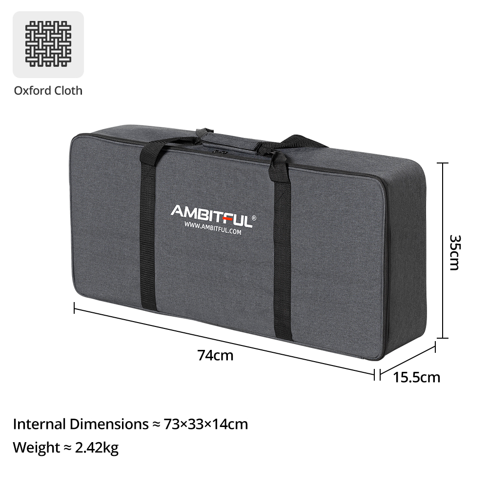 Tas Jinjing Portabel AMBITFUL  - Photography Lighting Kit Portable ulasan dan harga