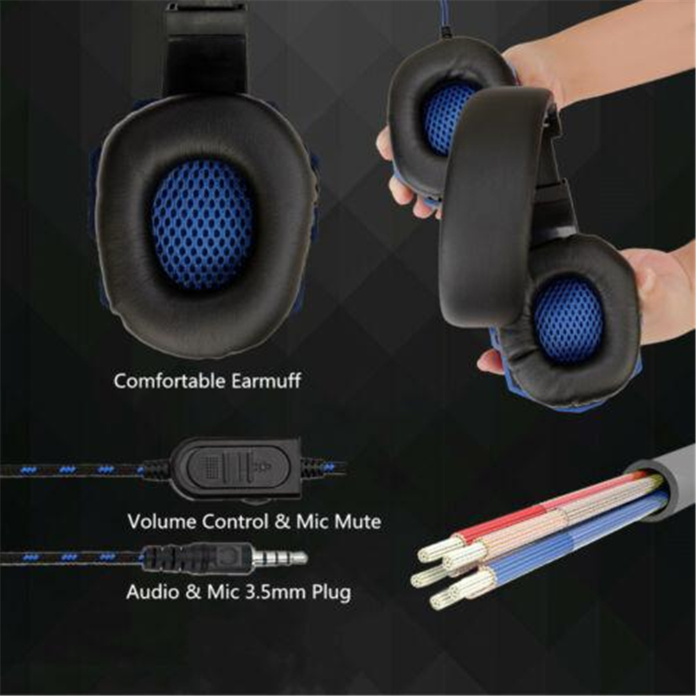 Headphone Gaming Berkabel 3.5m - Photography Lighting Game ulasan dan harga