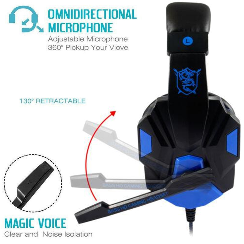 Headphone Gaming Berkabel 3.5m - Photography Lighting Game ulasan dan harga